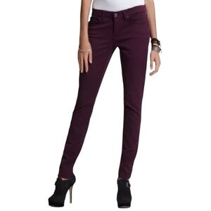 7 For All Mankind Purple Gwenevere Skinny Jeans Size 26